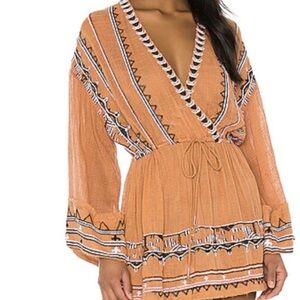 Free People Terracotta V-Neck Dress / cover-up